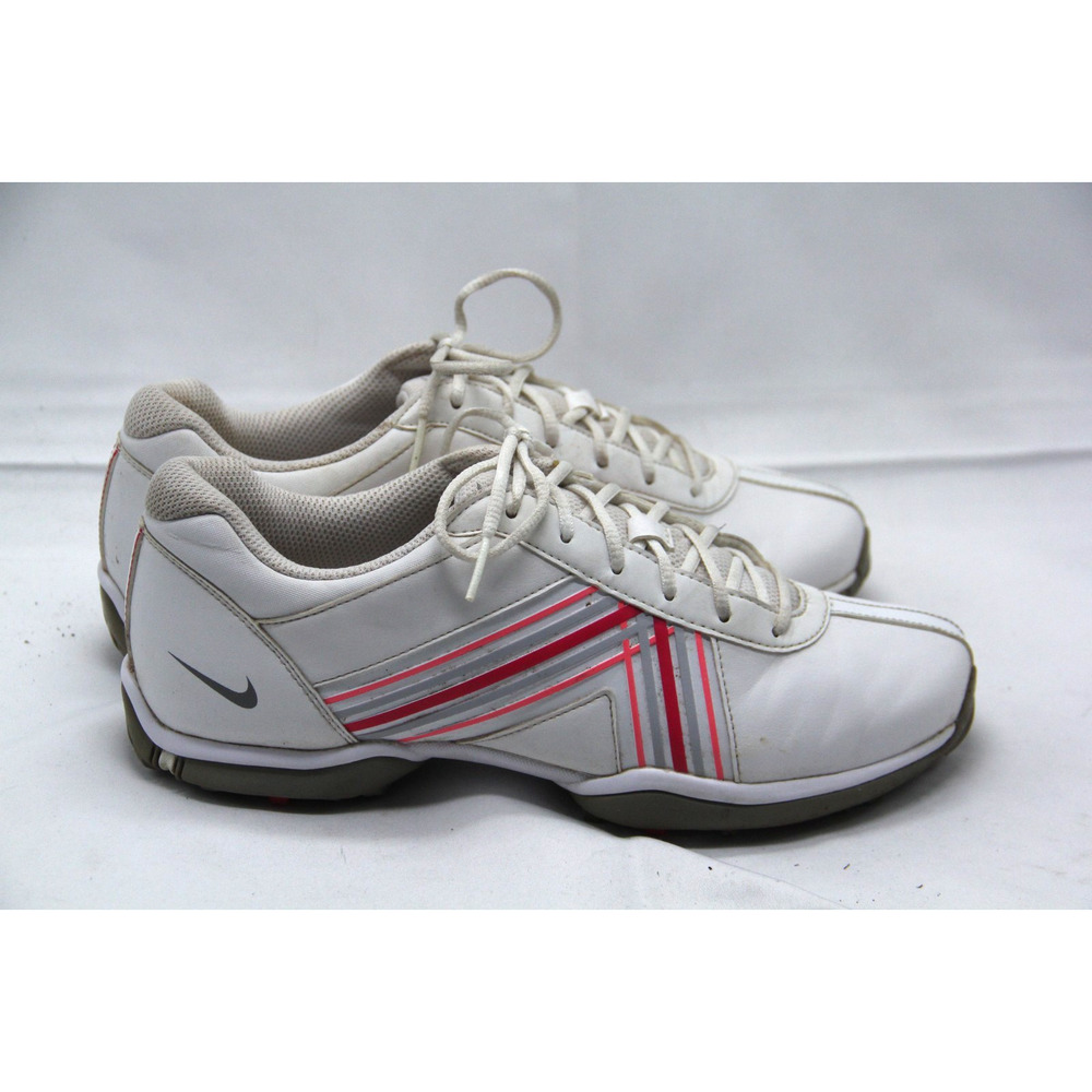 Nike Delight Golf Shoes Womens Size 7.5 White Pink Leather Sneakers 549583-103